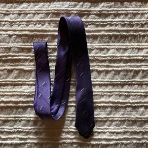 STREAMERS men’s thin purple tie, made in USA, gently worn #6798